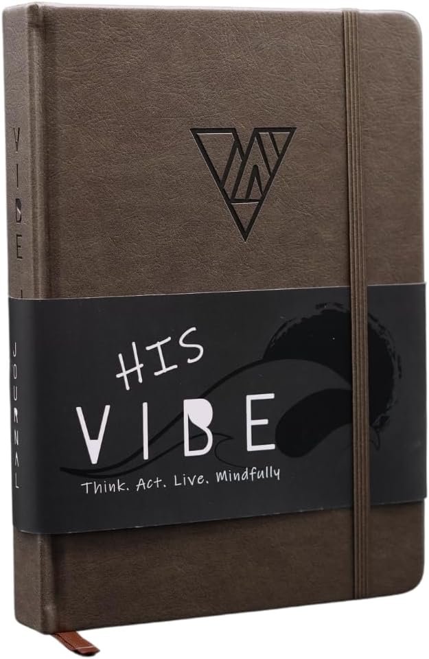 The Vibe Journal: 13-Week Guided Mindfulness Journal for Men | Thoughtful Daily Prompts, Practical Exercises, and Habit-Building Tools | A5 Size | Premium Self-Care and Writing Gift - Image 2