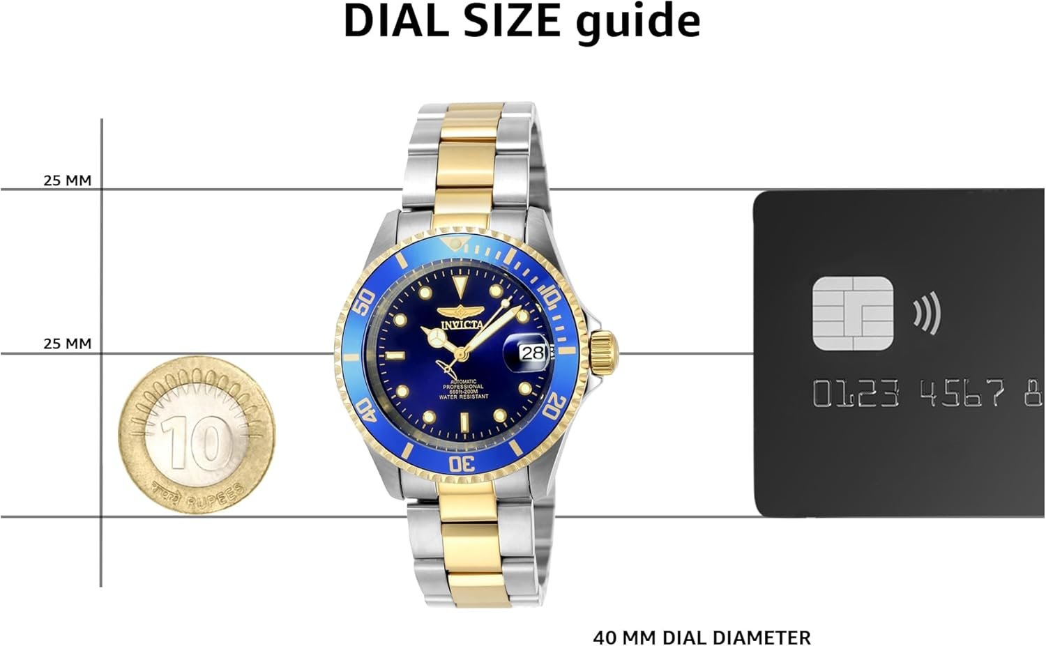 Invicta Men's Pro Diver Collection Coin-Edge Automatic Watch - Image 11