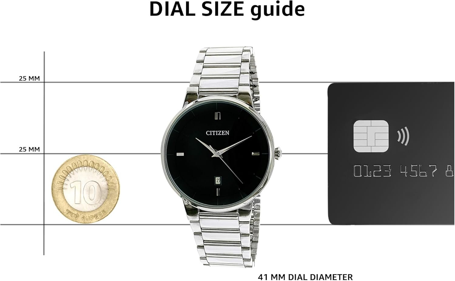 Citizen Analog Black Dial Men's Watch-BI5010-59E - Image 5