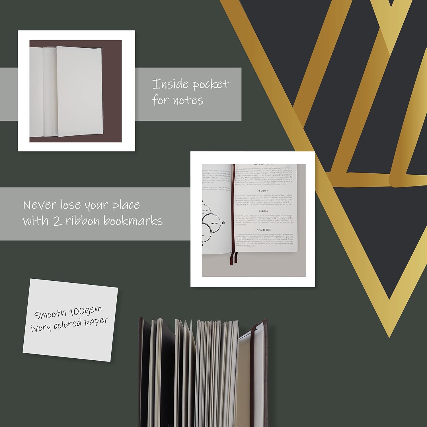 The Vibe Journal: 13-Week Guided Mindfulness Journal for Men | Thoughtful Daily Prompts, Practical Exercises, and Habit-Building Tools | A5 Size | Premium Self-Care and Writing Gift - Image 7