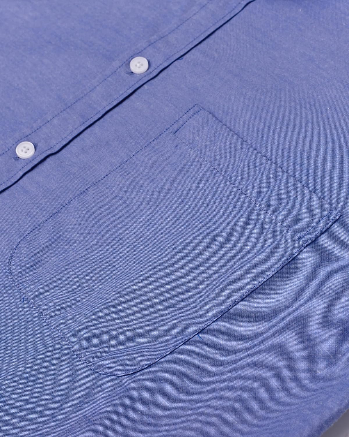 Alimens & Gentle Mens Solid Oxford Shirt Long Sleeve Dress Shirt Work Casual Button Down Shirts with Pocket - Image 5