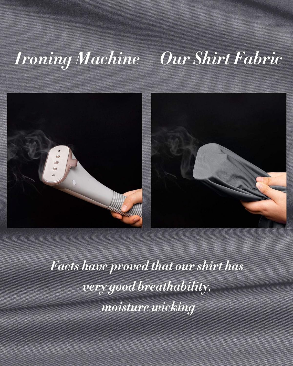 J.VER Men's Casual Long Sleeve Stretch Dress Shirt Wrinkle-Free Regular Fit Button Down Shirts - Image 4