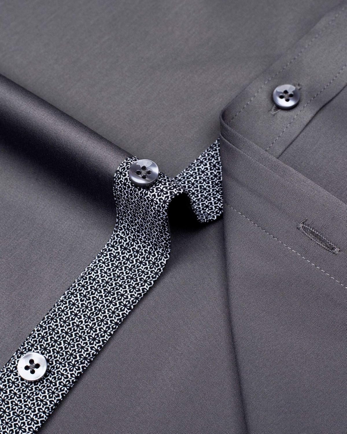 J.VER Men's Casual Long Sleeve Stretch Dress Shirt Wrinkle-Free Regular Fit Button Down Shirts - Image 8