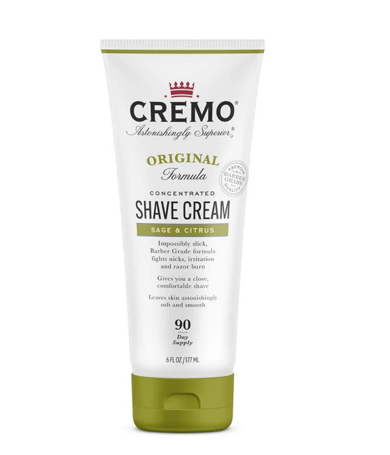 Cremo Barber Grade Sage & Citrus and Sandalwood Shave Creams, Ultra-Slick Shaving Cream for Men Fights Nicks Cuts and Razor Burn, 2 x 6 Fl Oz - Image 3