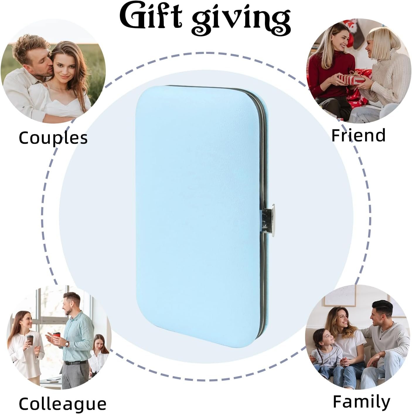 Manicure Set 8 in 1 Nail Clipper Set,RedFlow Nail Clippers,Fingernail & Toenail Clippers,Manicure Tools,Pedicure Tools,Suitable for Travel Manicure Kit,Nail Set Kit with Everything Profe (Blue) - Image 7