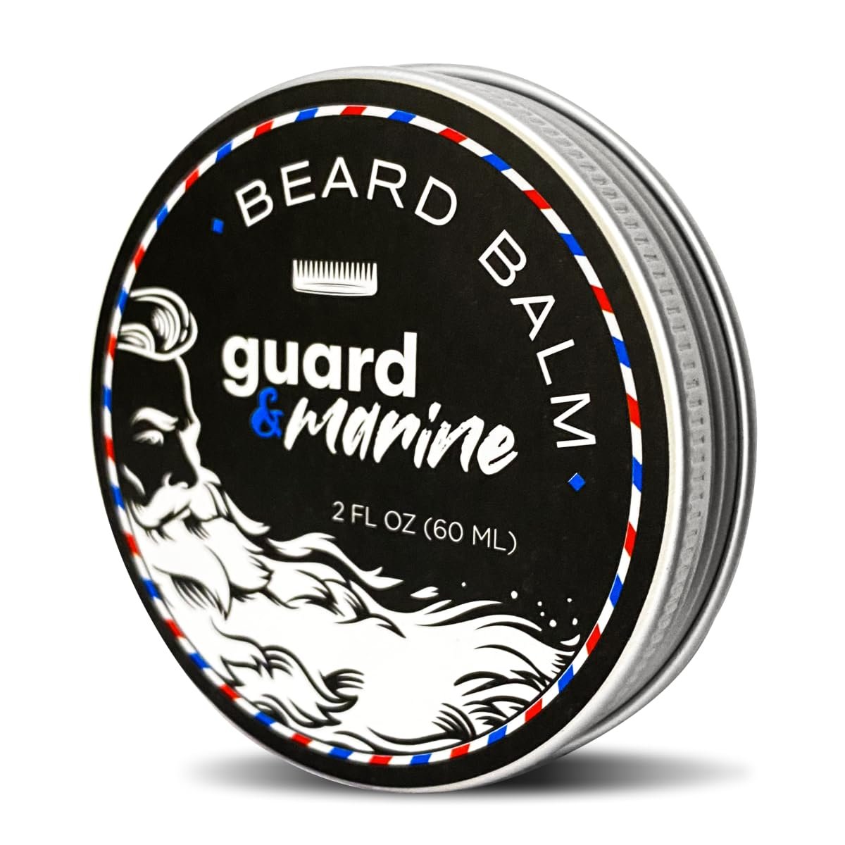GUARD&MARINE Beard Growth Balm - 2 oz. Effective Natural Formula With Biotin for Beard & Mustache Care, Hydration and Styling, Leave-in Beard Conditioner & Unscented Moisturizer for Men - Image 2