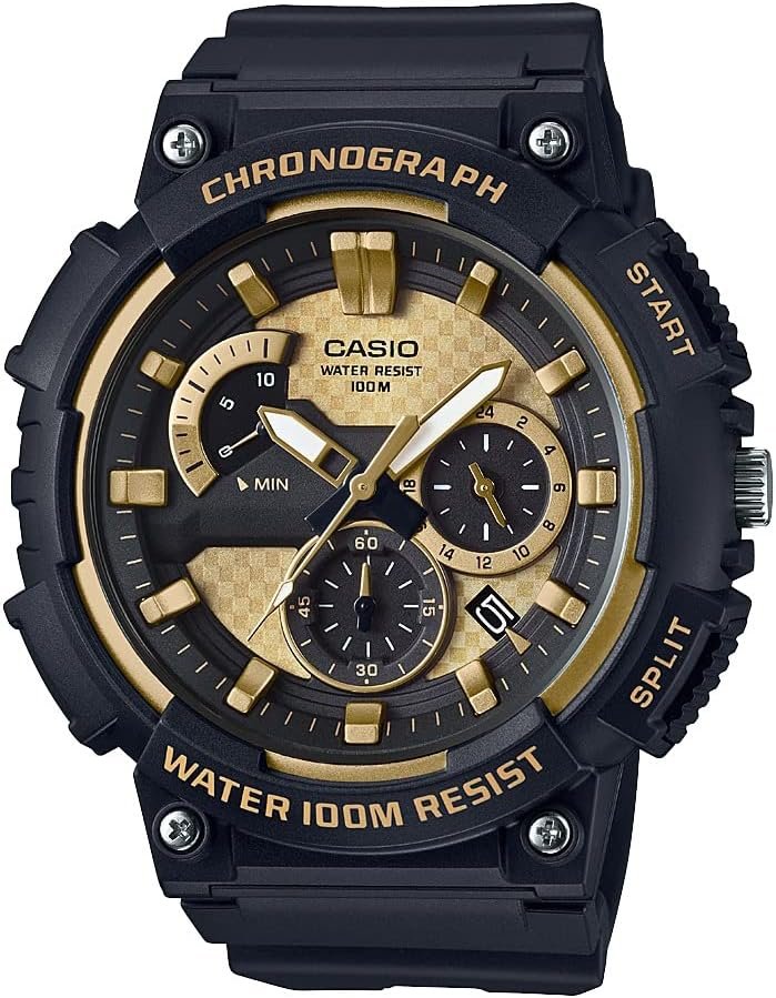 Casio MCW200H Series | Men’s Analog Watch |100M WR | Retrograde Chronograph | 1 Second Stopwatch | Date Display | Multi Dial | Resin Glass | Resin Case | Resin Band | 3 Year Batt - Image 2