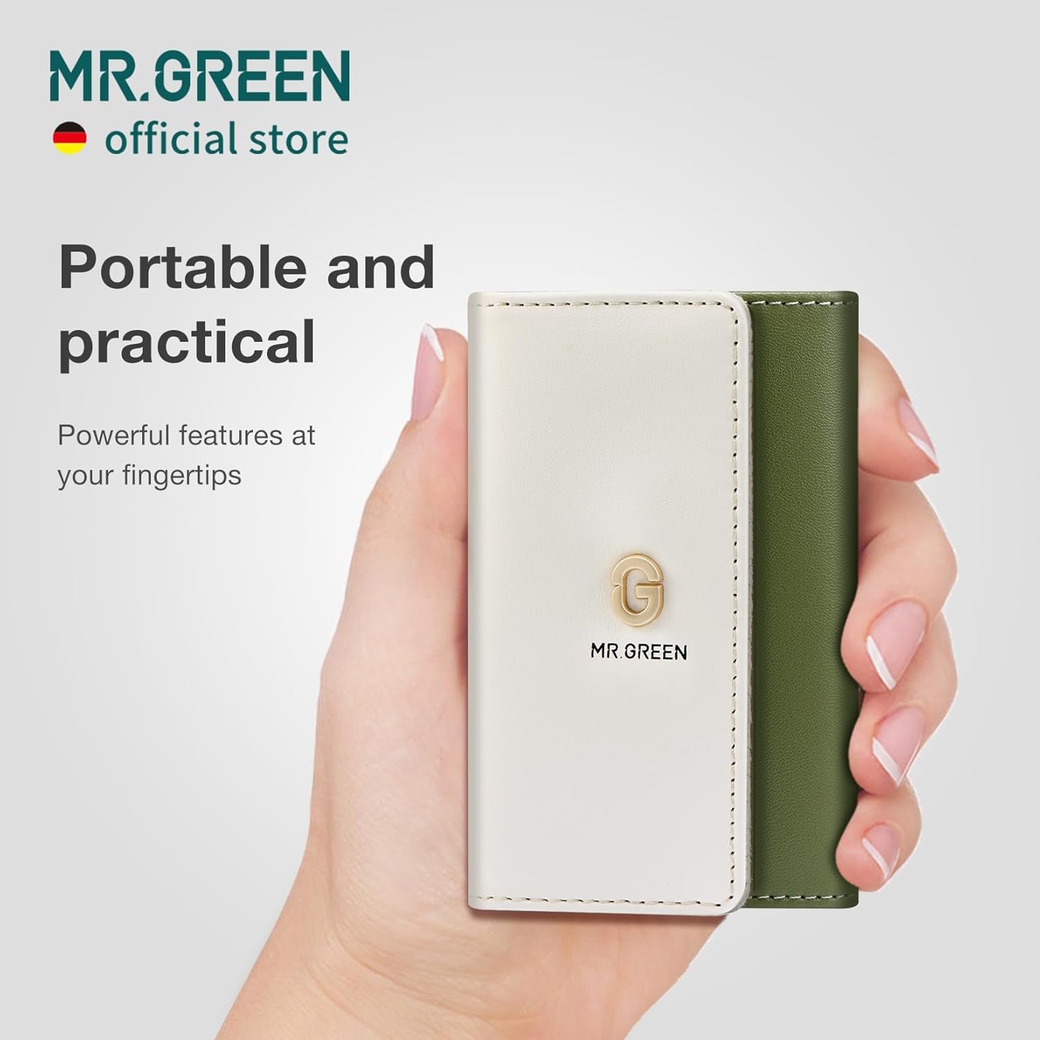 MR.GREEN Colorful Manicure Set Practical Pedicure Kits Nail Clippers Personal Care Tools Facial Hair Scissors with Fashion Case (Mr-6681 Green) - Image 4