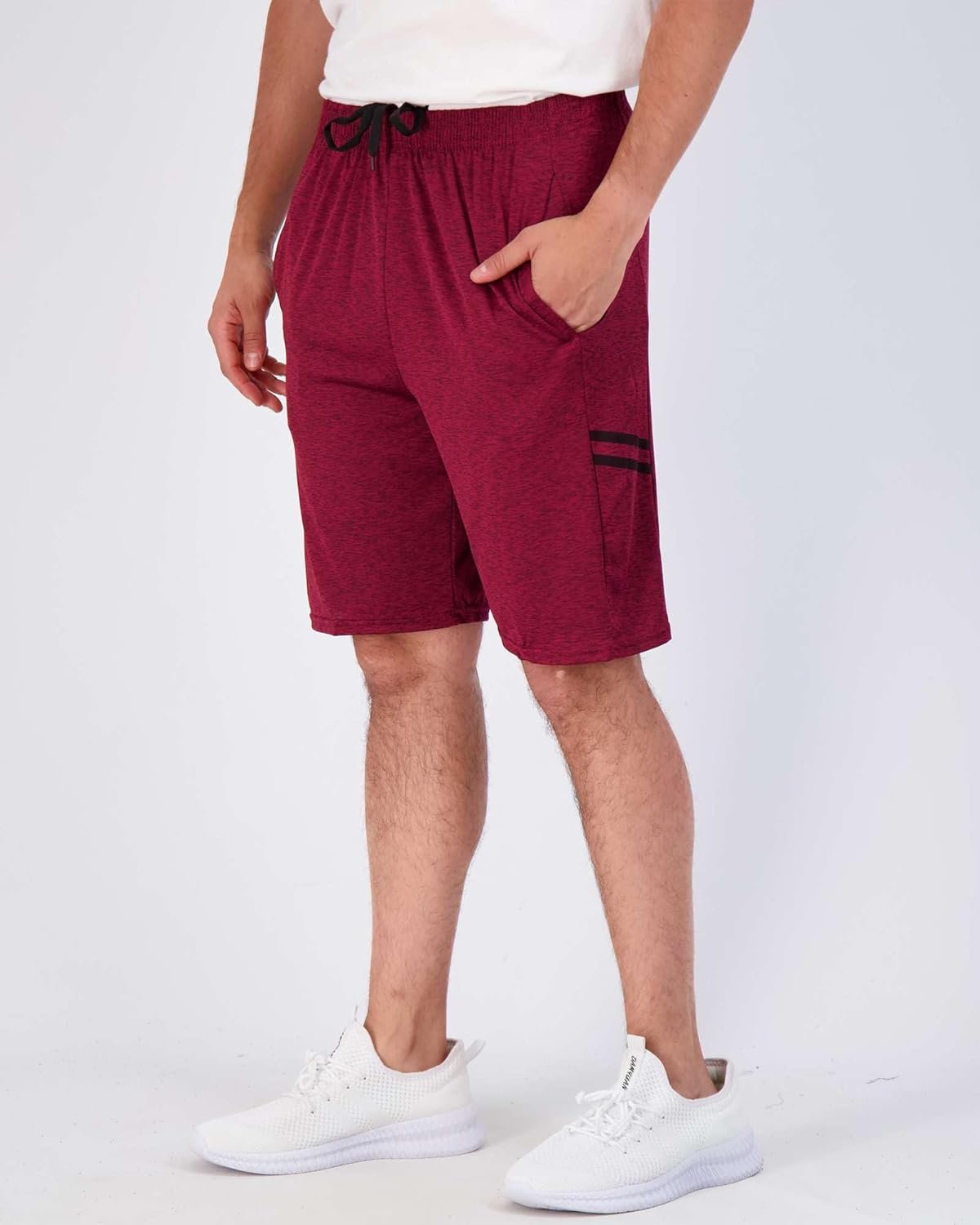 5 Pack Men's Active Quick Dry Fit Shorts - Athletic Running Gym Workout Casual Shorts with Pockets Bulk - Image 5