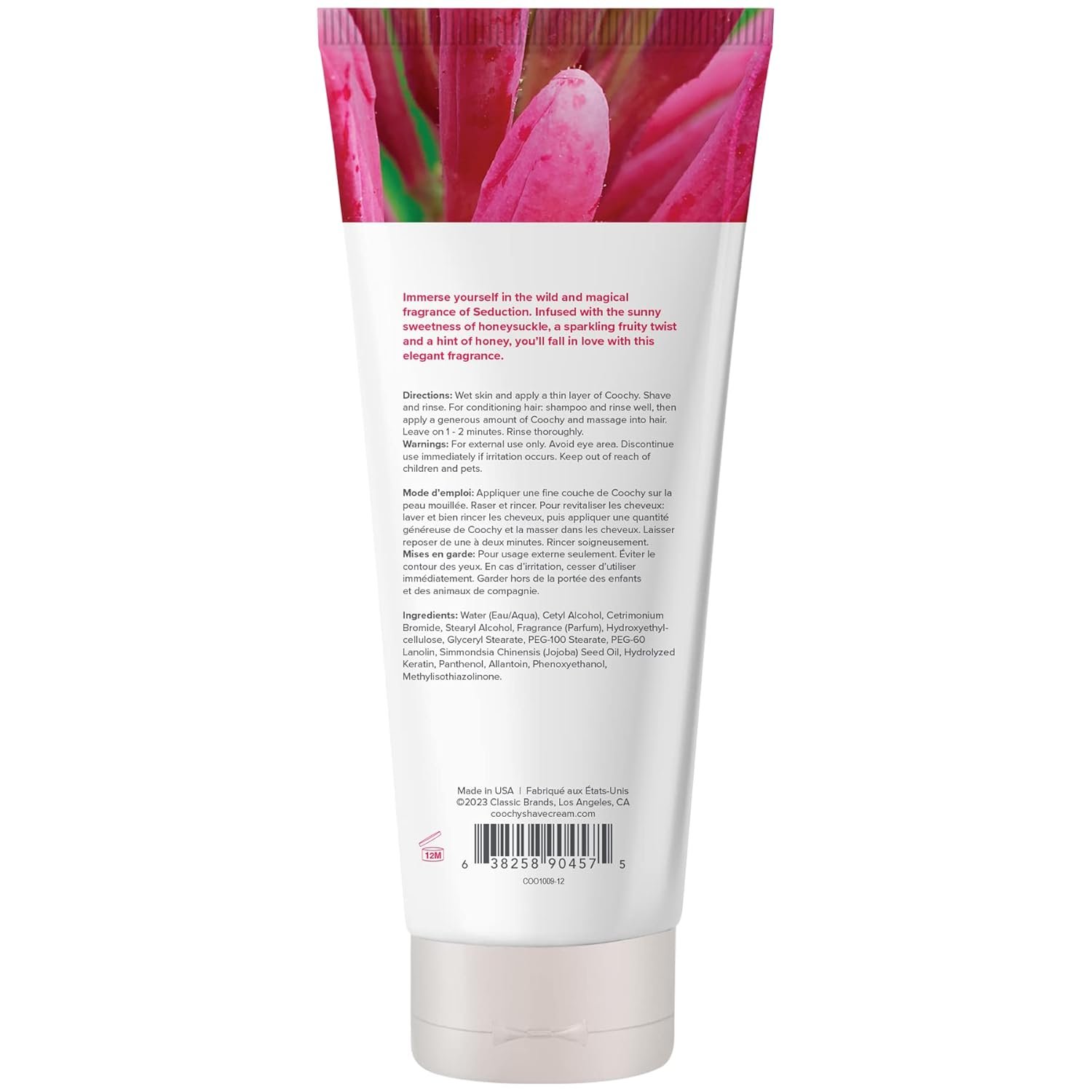 Coochy Intimate Shaving Cream | Shave Conditioner & Moisturizer for Face & Body | Ideal for Sensitive Skin Care, Anti-Bump | Seduction, 12.5 oz - Image 3