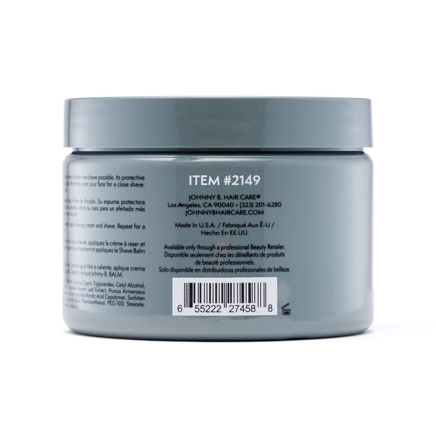 JOHNNY B. Premium Men's Shave Cream 12 oz. - Image 4