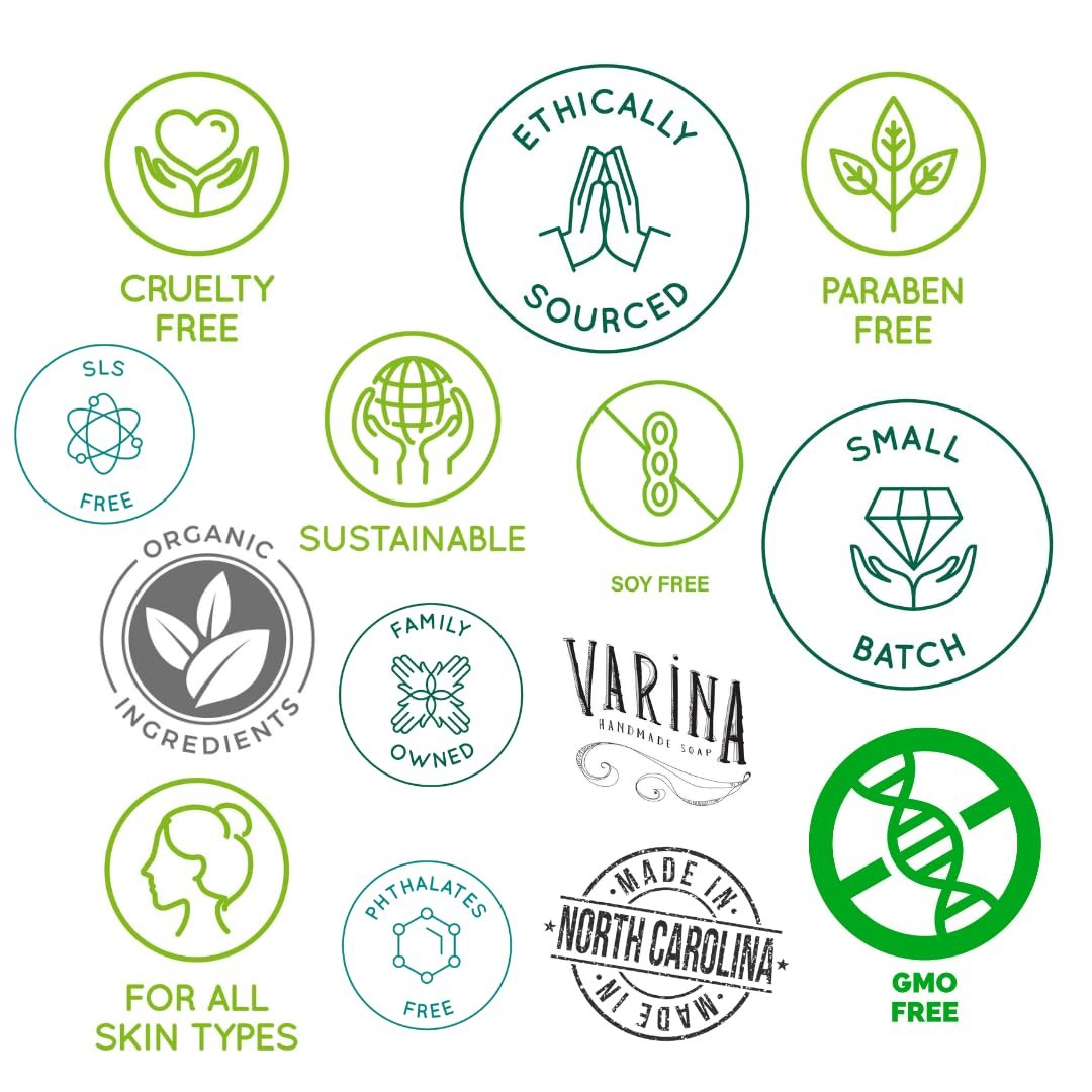 Varina Christmas Variety Bar Soap - Gentle Cleansing for Sensitive Skin - 5 Pack - Experience Healthy and Glowing Skin - Image 5