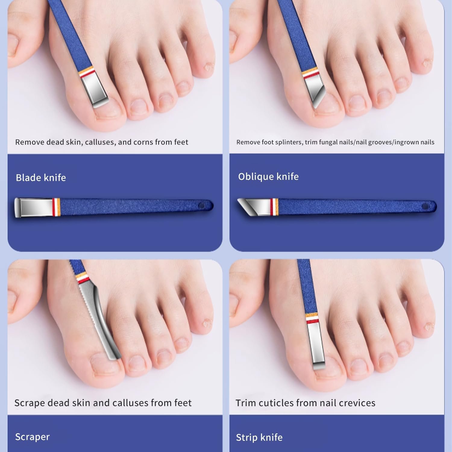 Nail Clippers Set - 19 Piece Manicure & Pedicure Kit, Stainless Steel Fingernail & Toenail Tools with Luxurious Travel Case for Men & Women - Image 5