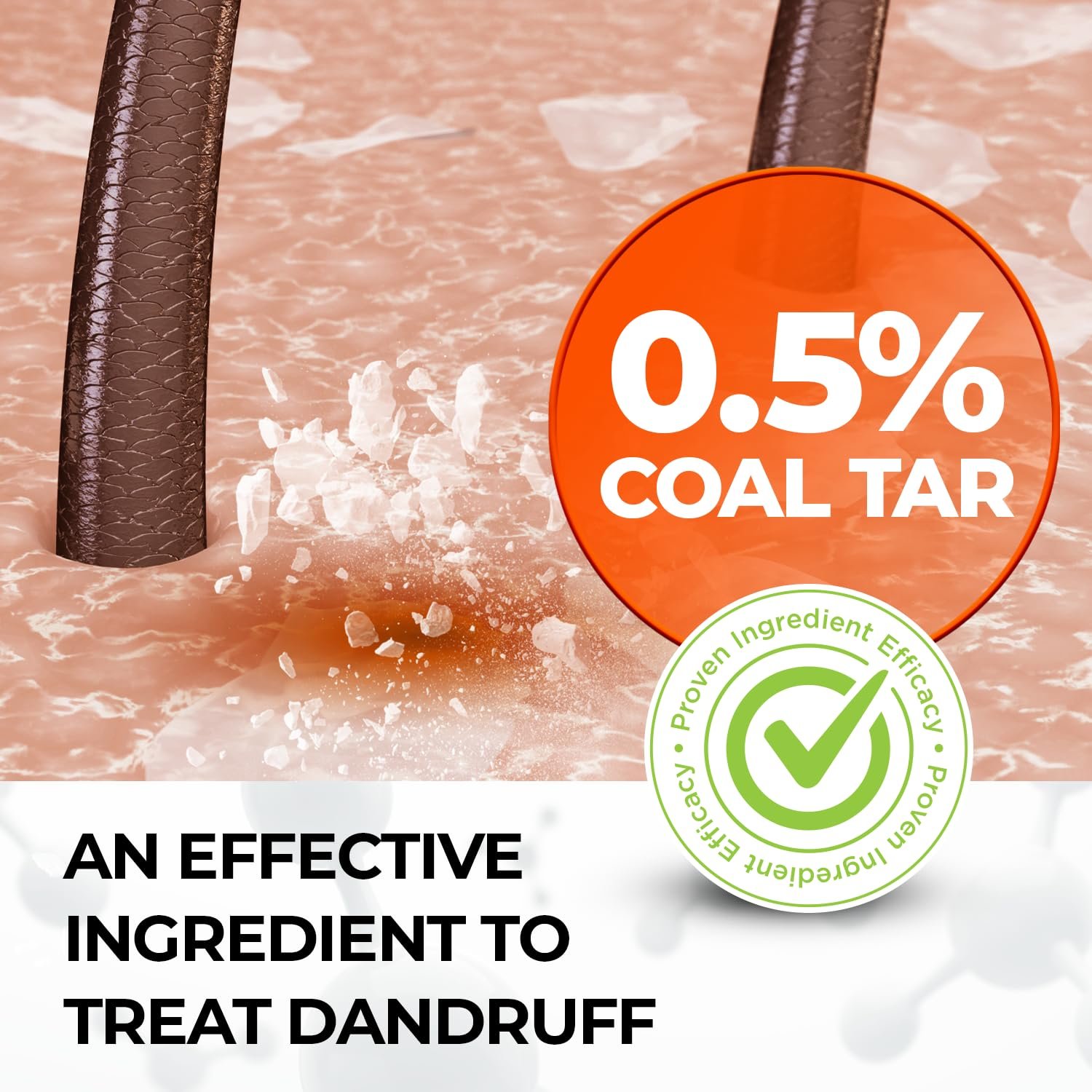 Medicasp Coal Tar Anti-Dandruff Shampoo, Alleviates Symptoms from 1st Wash, Treats Psoriasis, Seborrheic Dermatitis & Itchy Dry Scalp, Fights the Root Cause of Dandruff, Flakes Shampoo, 6 fl oz - Image 6