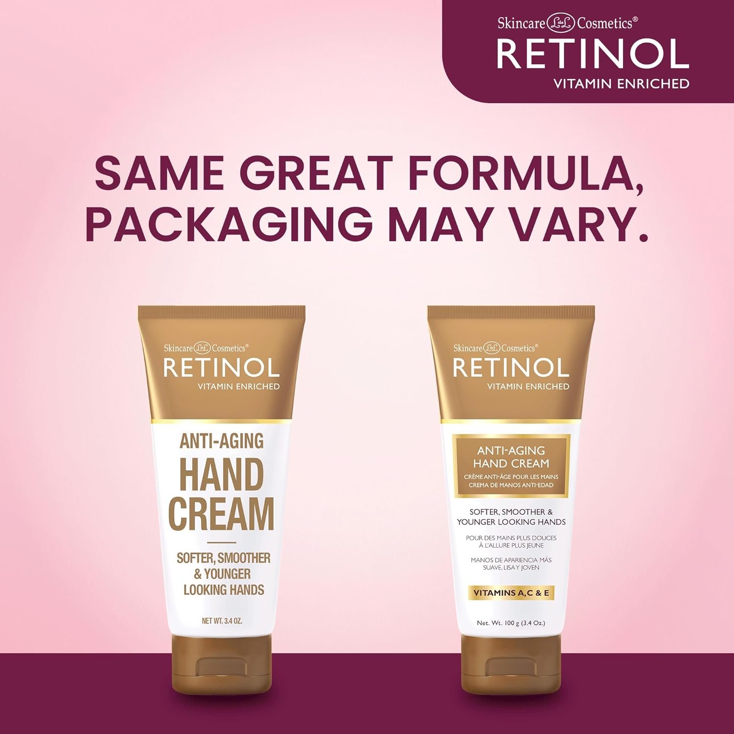 Retinol Anti-Aging Hand Cream – The Original Brand For Younger Looking Hands –Rich, Velvety Hand Cream Conditions & Protects Skin, Nails & Cuticles – Vitamin A Minimizes Age’s Effect on Skin - Image 3