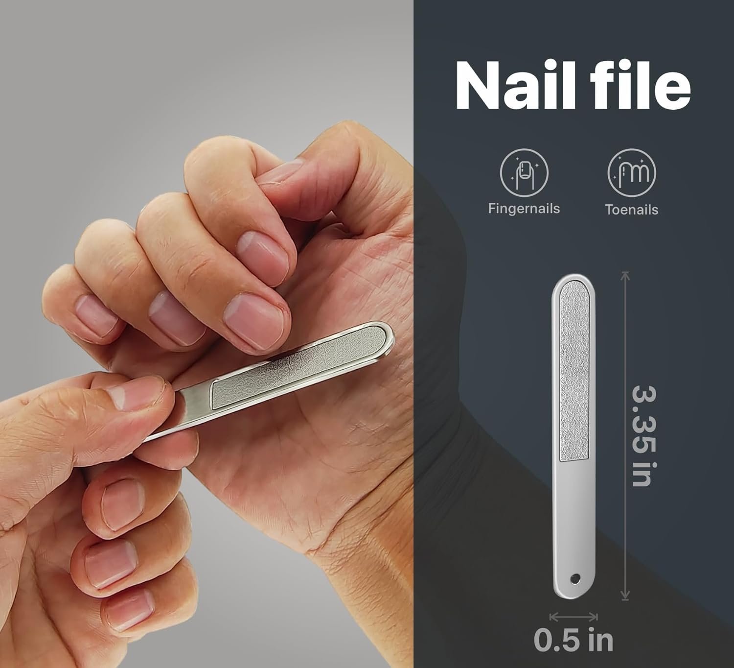 Konovo 5-Piece Nail Clippers Set,Stainless Steel Manicure Kit, Nail Grooming Travel Kit, Ail Clippers for Men, Toenail Clippers or Nail Cutter, Fingernail Clippers For Women, Manicure and Pedicure Kit - Image 6