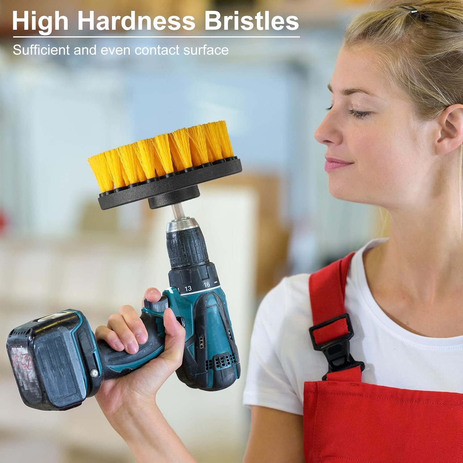 Remerry 6 Pcs Drill Brush Attachment Power Scrubber Cleaning Kit Multi Purpose Set Brushes for Bathroom Surfaces Tub Grout Shower Kitchen Tile Auto Car Boat - Image 7