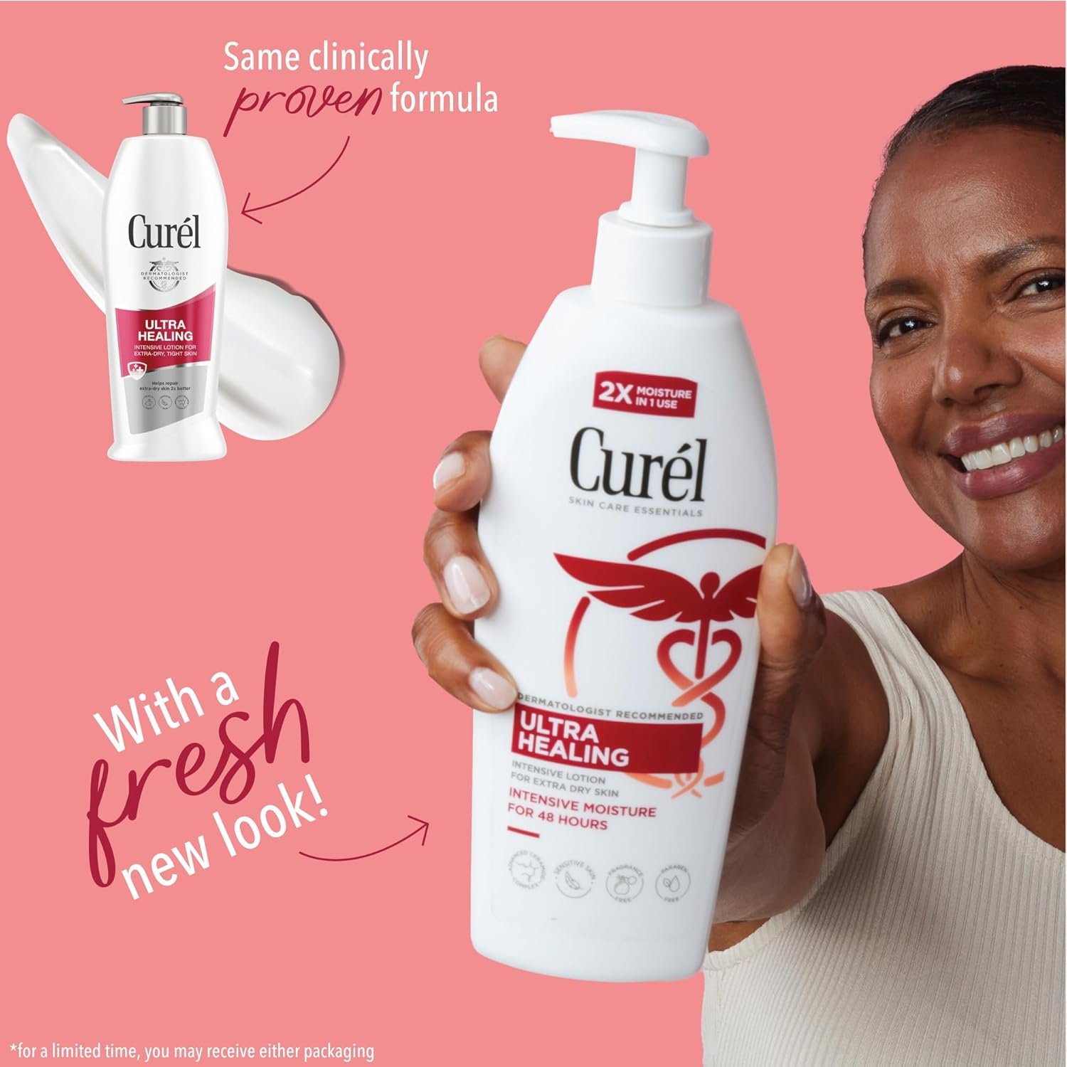 Curel Ultra Healing Intensive Fragrance-Free Lotion For Extra-Dry Skin, Dermatologist Recommended, Ideal for Sensitive Skin, Cruelty Free, Paraben Free, 20 Oz - Image 3