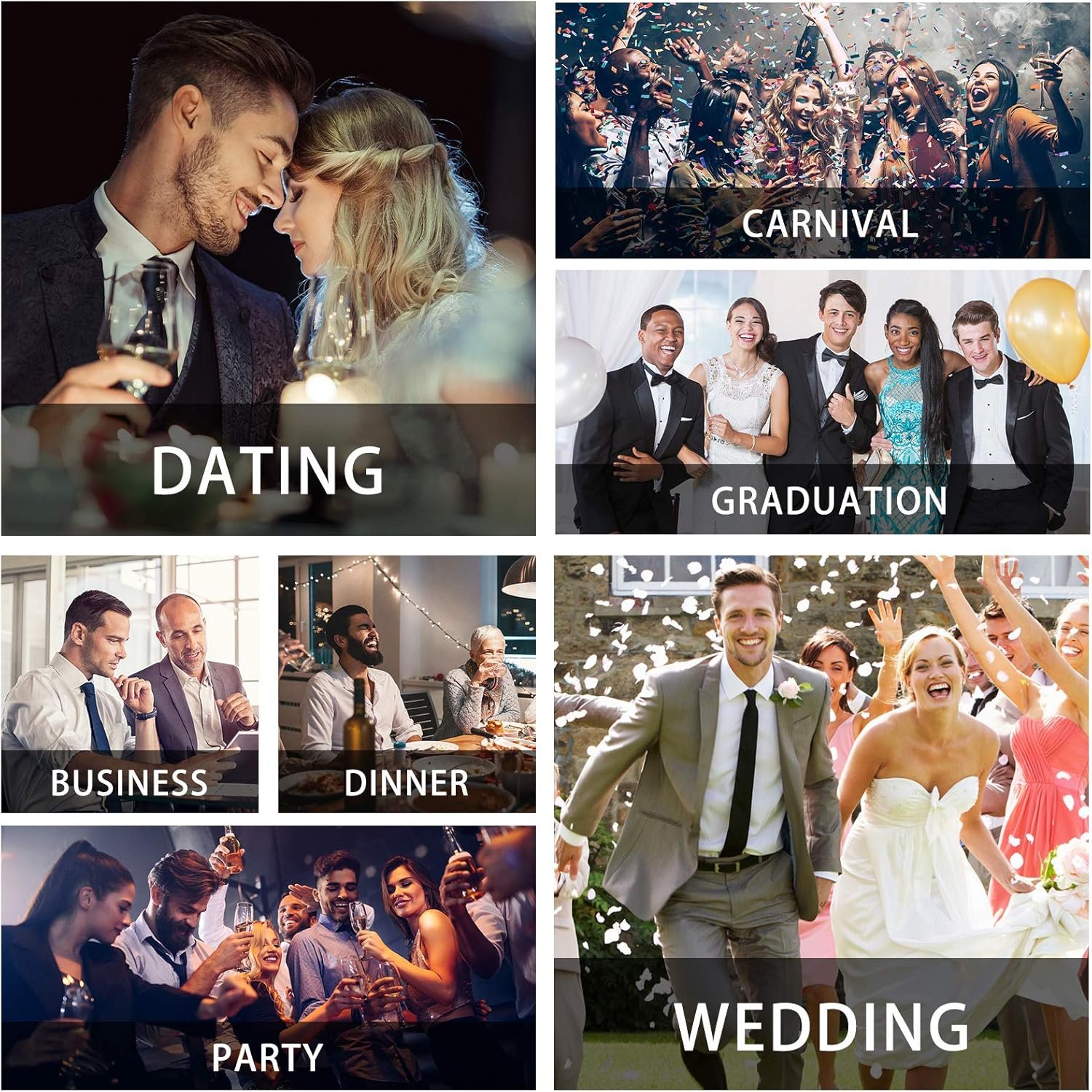 HISDERN Mens Business Dress Shirts Long Sleeve Casual Button Down Shirt Formal Inner Collar Contrast Shirt for Men Wedding - Image 7