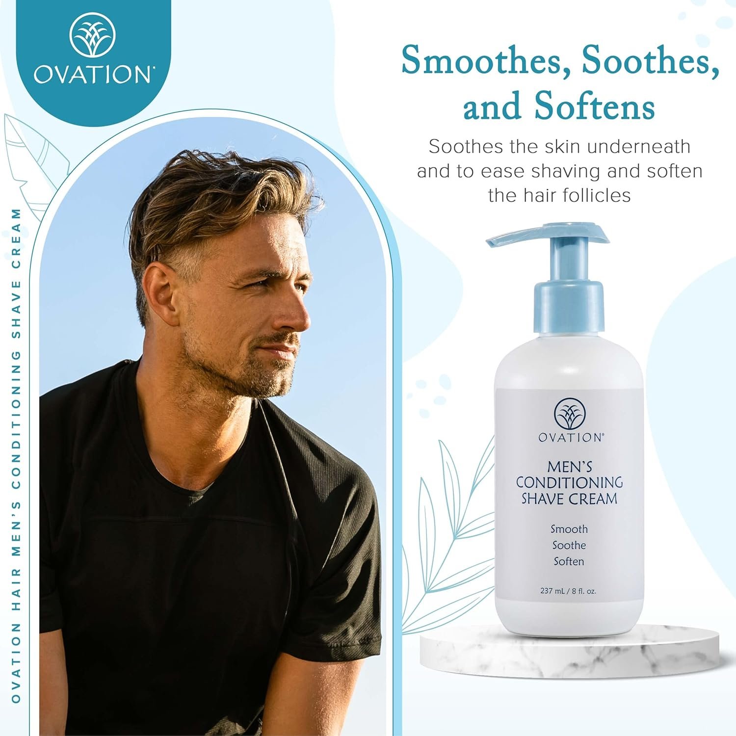 Ovation Hair Men's Conditioning Shave Cream - Image 3
