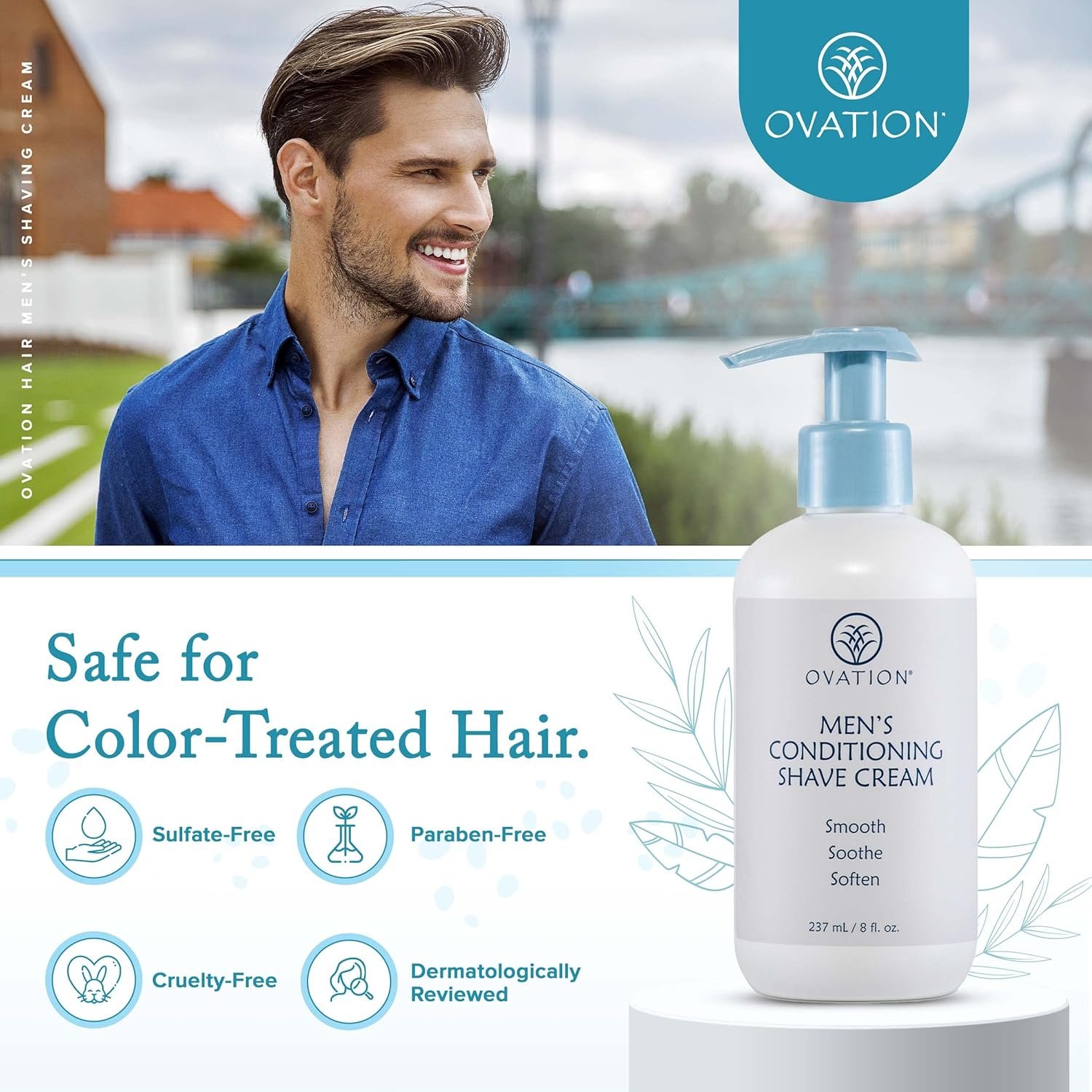 Ovation Hair Men's Conditioning Shave Cream - Image 5