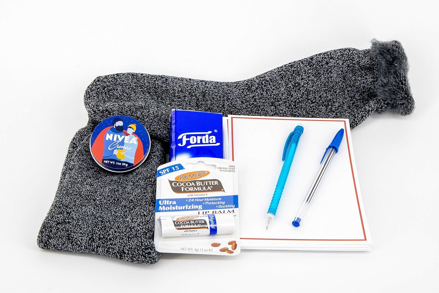 Get Well Soon Gifts for Men Beat the Boredom Box Activities Gift Basket Non Food Tricky Triangle Game Metal Brain Benders Crossword and Word Find Playing Cards Thermal Socks Lip Balm Hand Cream Tissue - Image 4