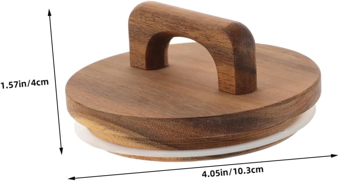 Wide Jar Lids Wooden Handle Reusable Silicone Seal Storage Lids Airtight Jar Covers Food Storage - Image 3