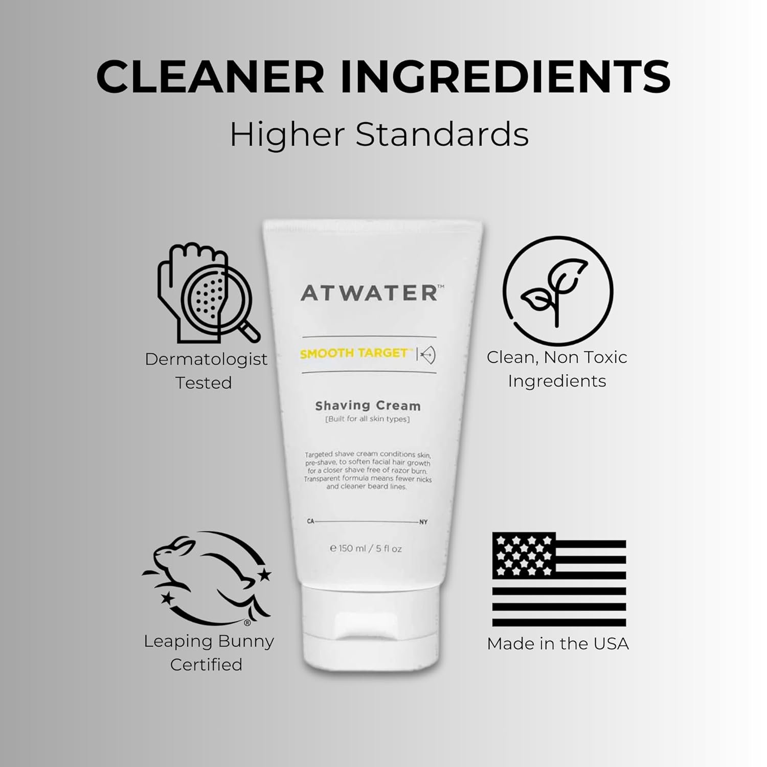 ATWATER Mens Shaving Cream, Pre- Shave & Shave Cream in One, Knick-Free and Irritation Free Protection - Sensitive Skin Shaving Cream for Men - 5 oz - Image 7