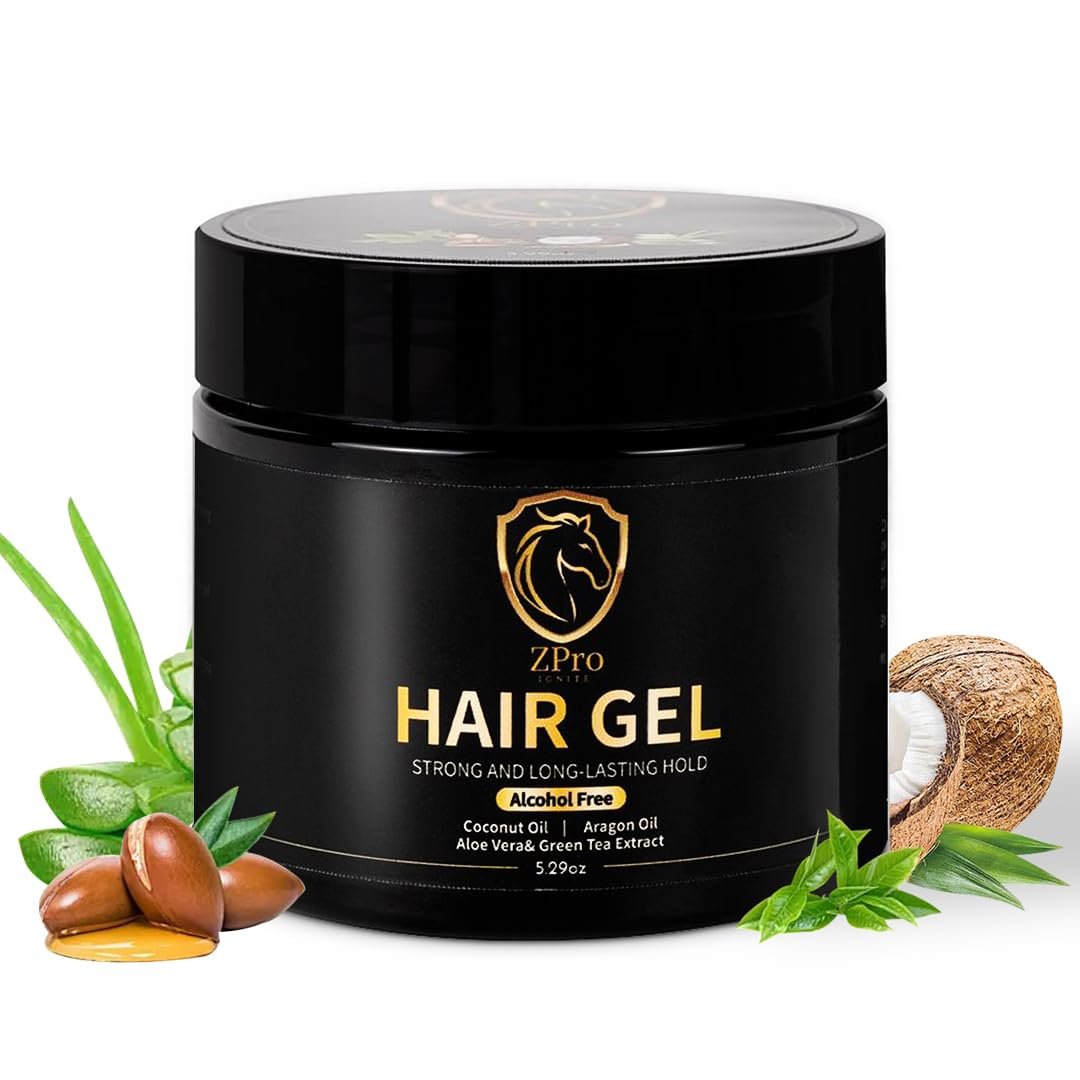 5.29 Oz- Alcohol-Free, Natural& Organic, Hair Gel for Men, Lightweight feel, eco gel, Long lasting Hold, Non-Toxic, suits all hair type, Non-flaky, Non Crunchy, sexy hair look& travel size friendly. - Image 2