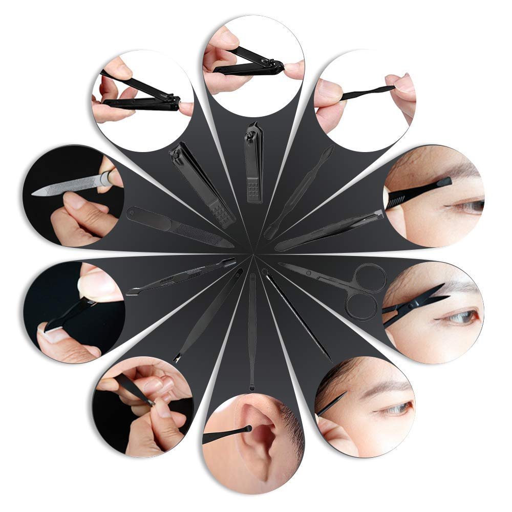 Nail Clipper Set 10 in 1 Manicure Set Professional Women Men lover Gifts, Mens Nail Grooming kit manicure kit for women Dad Traveling and Home Manicure & Pedicure kits - Image 7