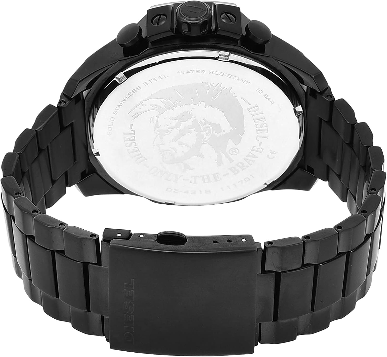 Diesel Mega Chief Stainless Steel Men's Watch with Analog or Digital Movement - Image 5