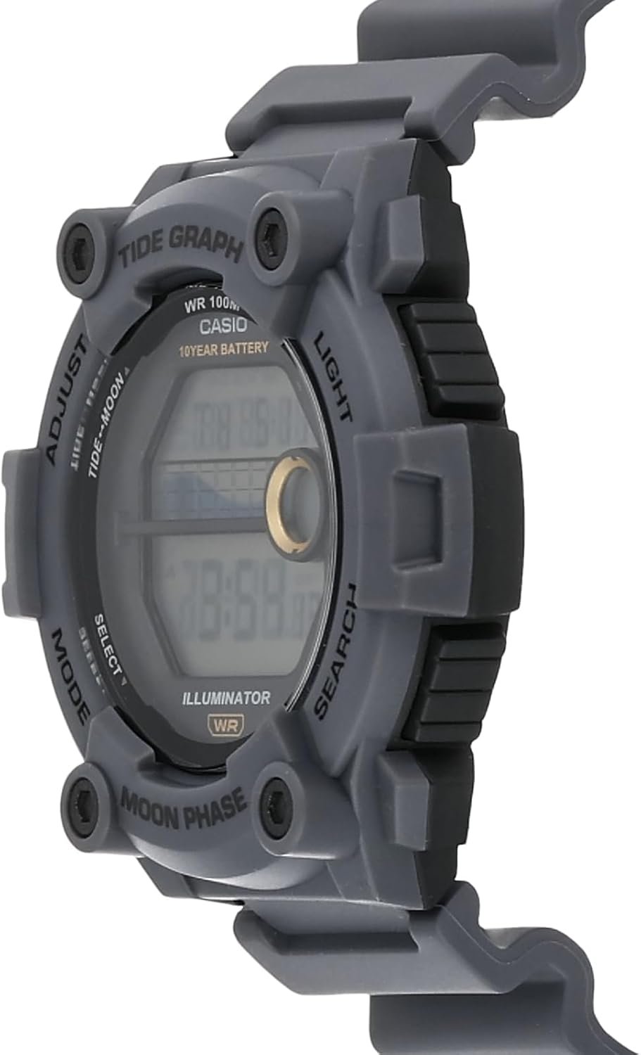Casio WS1300H Series | Digital Watch | 100 Meter Water Resistance | LED Backlight | 1/100 SEC Stopwatch | Tide Graph | Coundtown Timer | LED Light | Multi Function Alarms | 10 Year Battery - Image 4