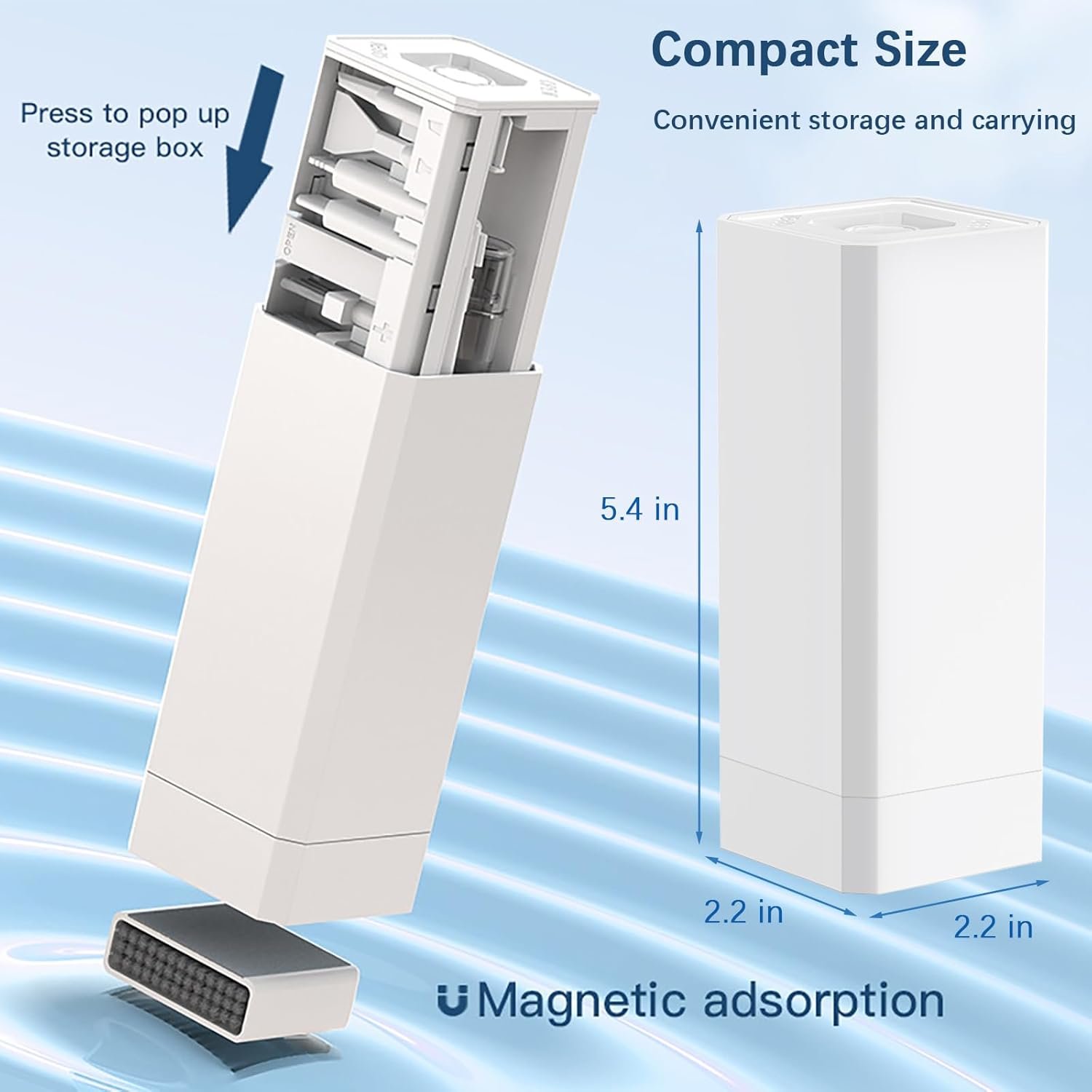 32-in-1 Keyboard Cleaning Kit for MacBook Laptop Computer, Earbud Cleaner Kit for Airpod Earphones, Multi-Function PC Electronic Cleaner Kit for iPhone Cell Phone Camera (White) - Image 7