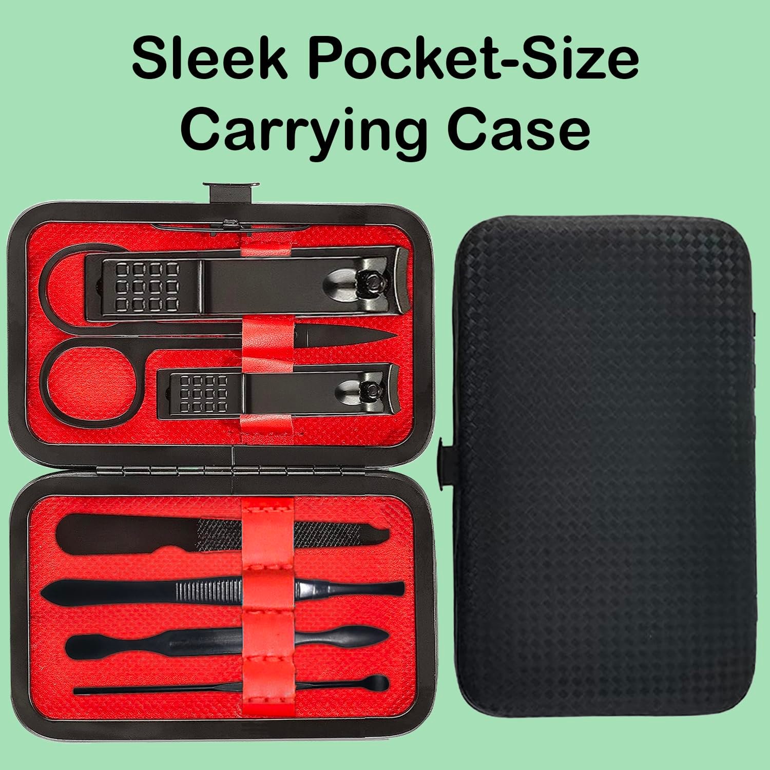 Manicure Set 8 In 1 - Christmas Stocking Stuffers for Men, Funny Christmas Gifts Box, Unique Womens Stocking Stuffers Teen Girls Boys Mom Dad Gift for Him Her Nail Clipper Kit Teenagers Wife Boyfriend - Image 5