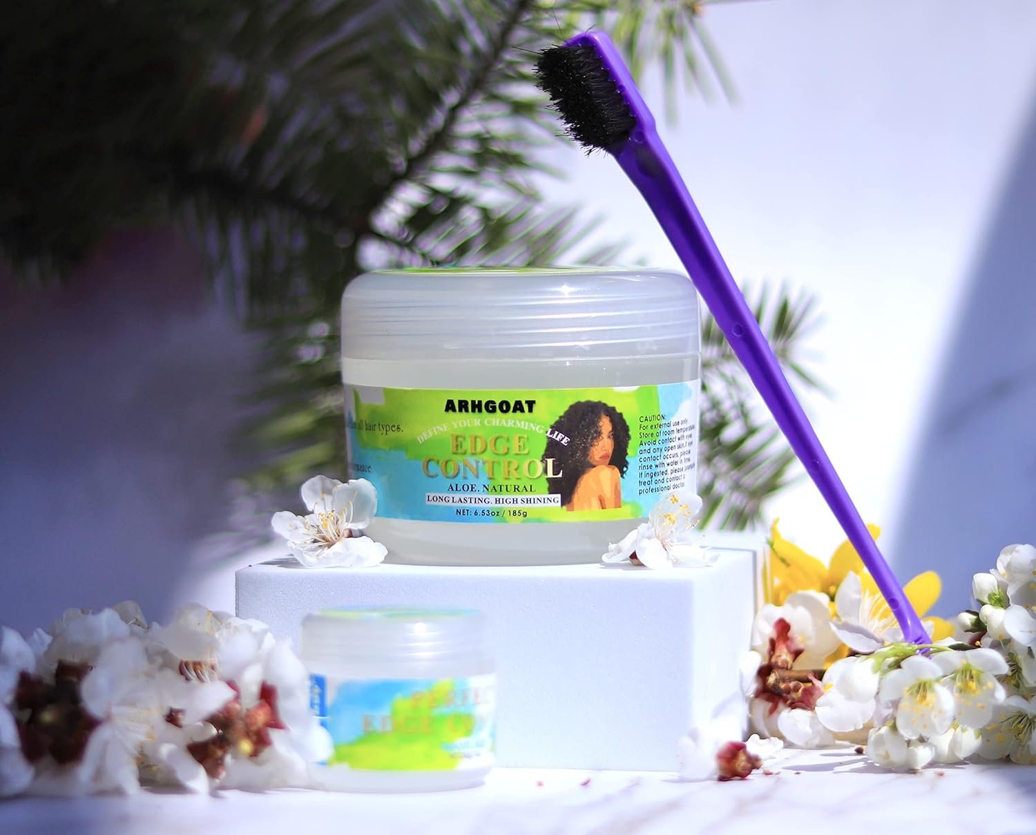 Edge Control Perfect Performance Long Lasting No White Residue Extreme Strong Hold High Shining with Aloe Natural Formula Hair Gel for Women, 6.53 Ounces (PACK OF 1) - Image 4