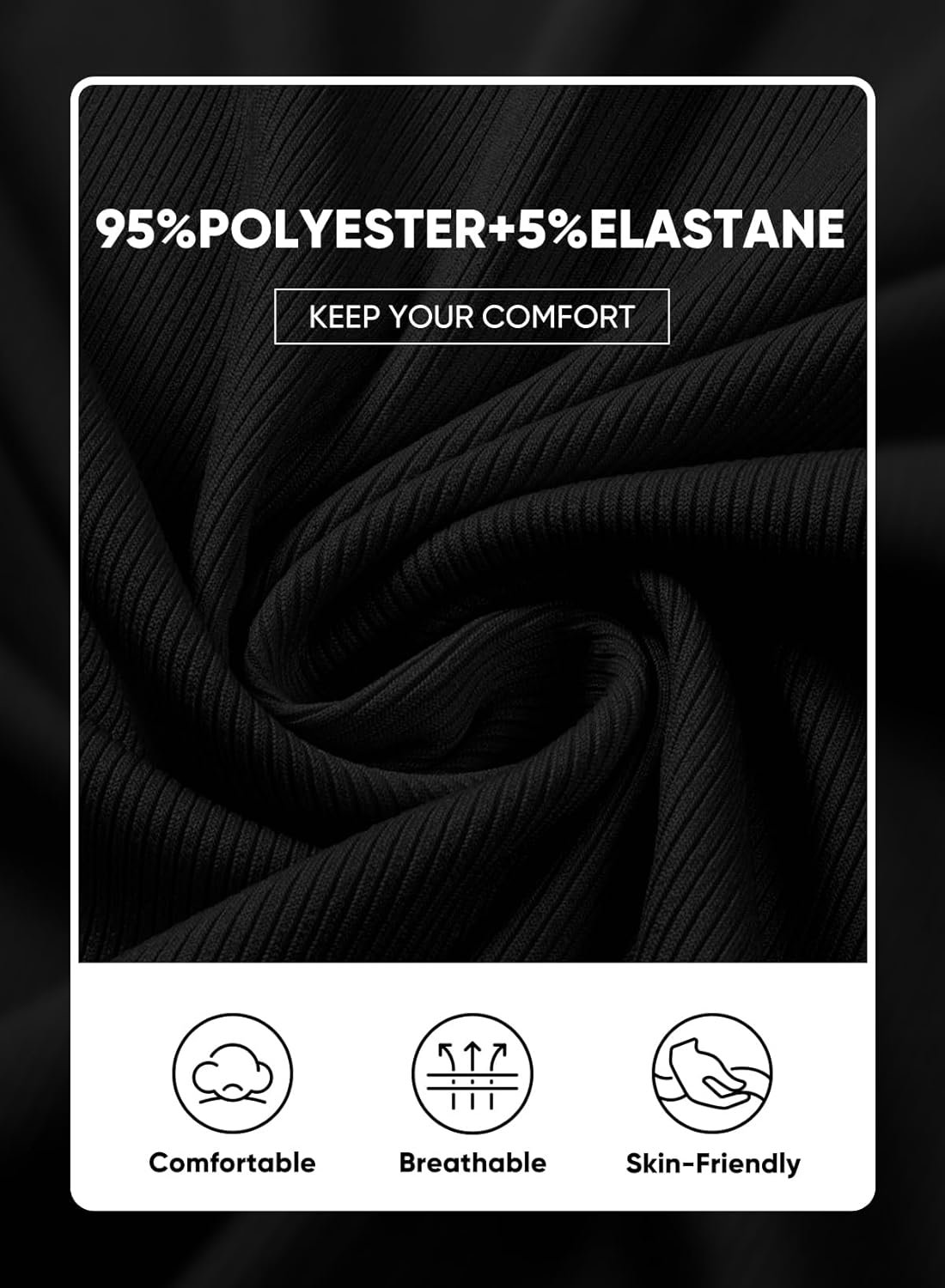 JMIERR Mens Long Sleeve Muscle T Shirts Casual V-Neck Longline Ribbed Tee Shirts - Image 9