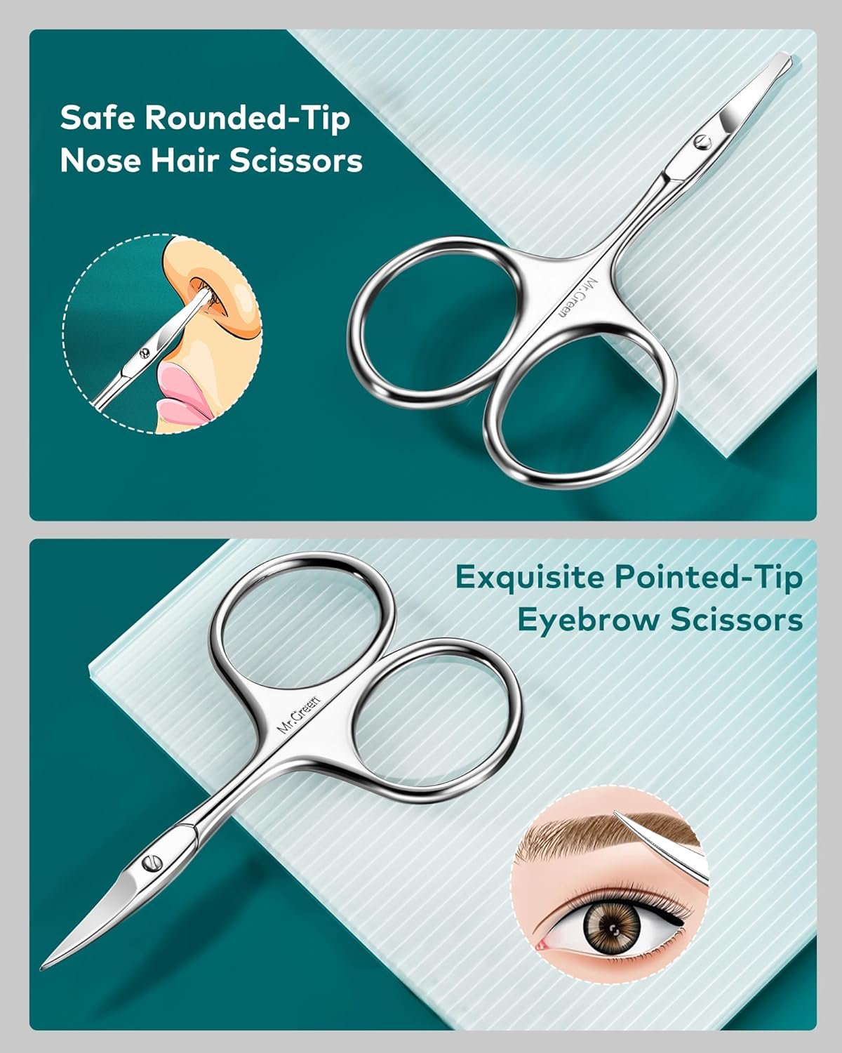 Manicure Set, Pedicure Sets, Nail Clipper Sets, Stainless Steel Professional Nail Cutter Kits with Travel Case (12 Count) - Image 9