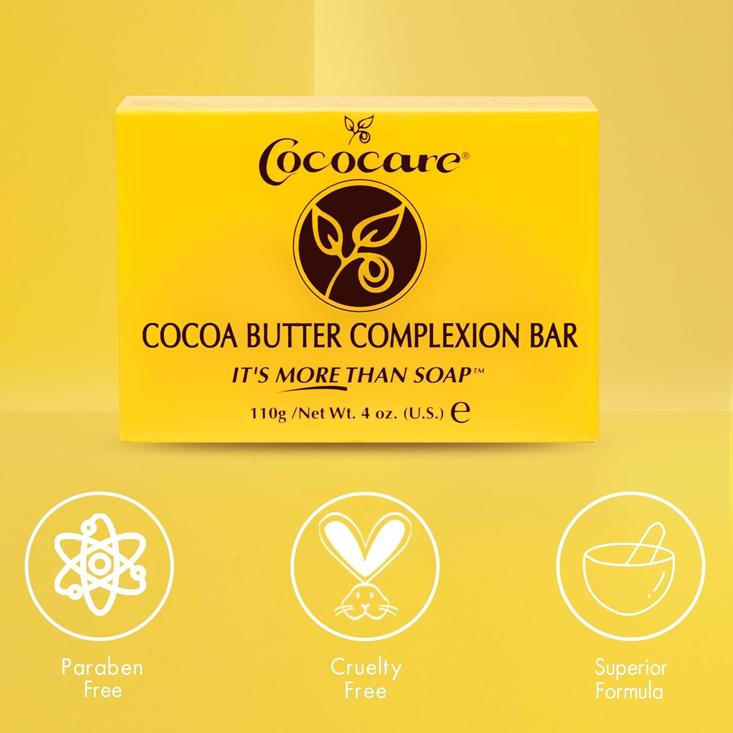Cococare Cocoa Butter Complexion Bar Soap 4 Ounce - Gentle Cleansing & Hydrating Bar Soap - Image 9