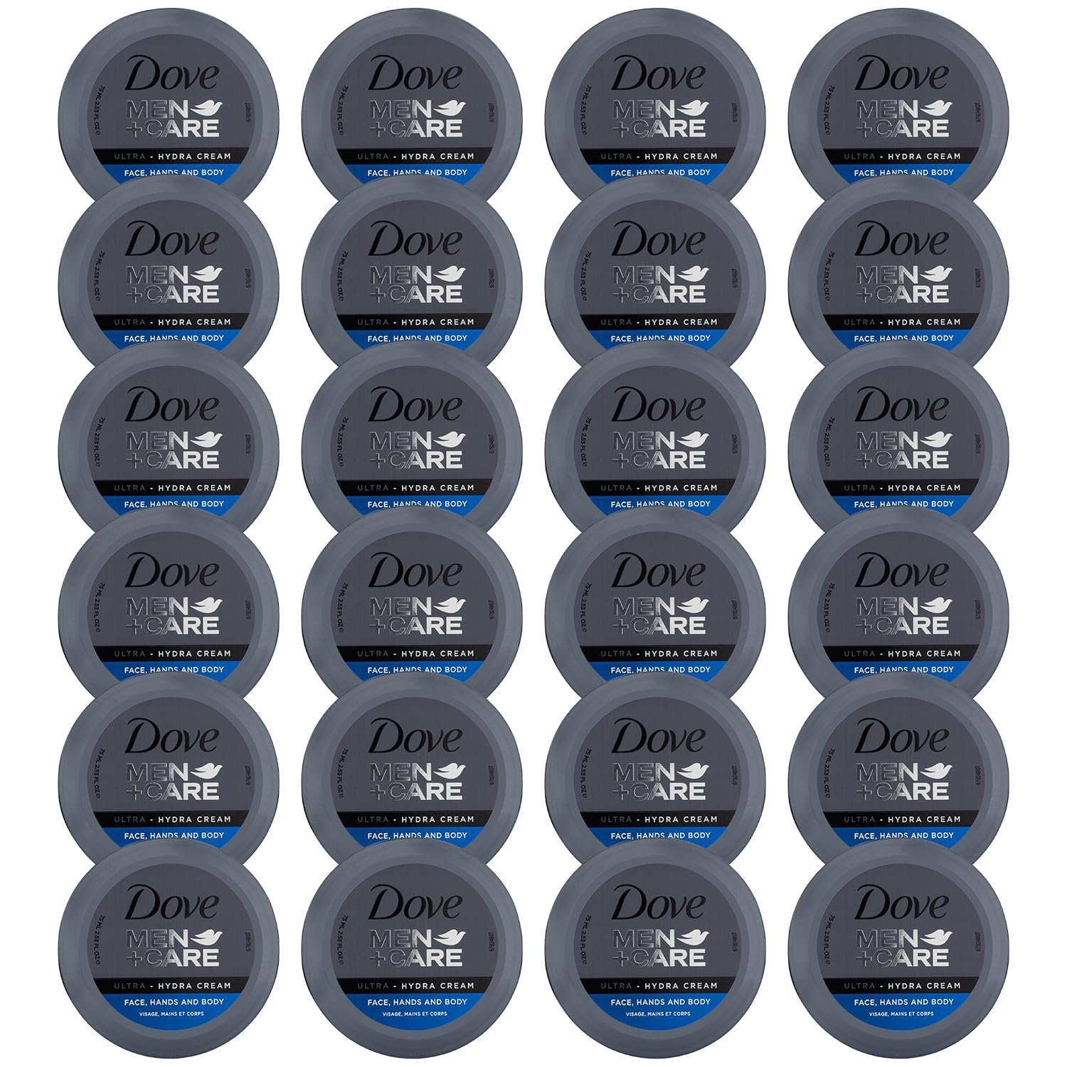 Dove Men+Care Ultra Hydra Cream - Dove Lotion, 3-In-1 Advanced Skin Care for Men, Face Cream, Hand & Body Lotion for Dry Skin, 2.53 Fl Oz (Pack of 24) - Image 2