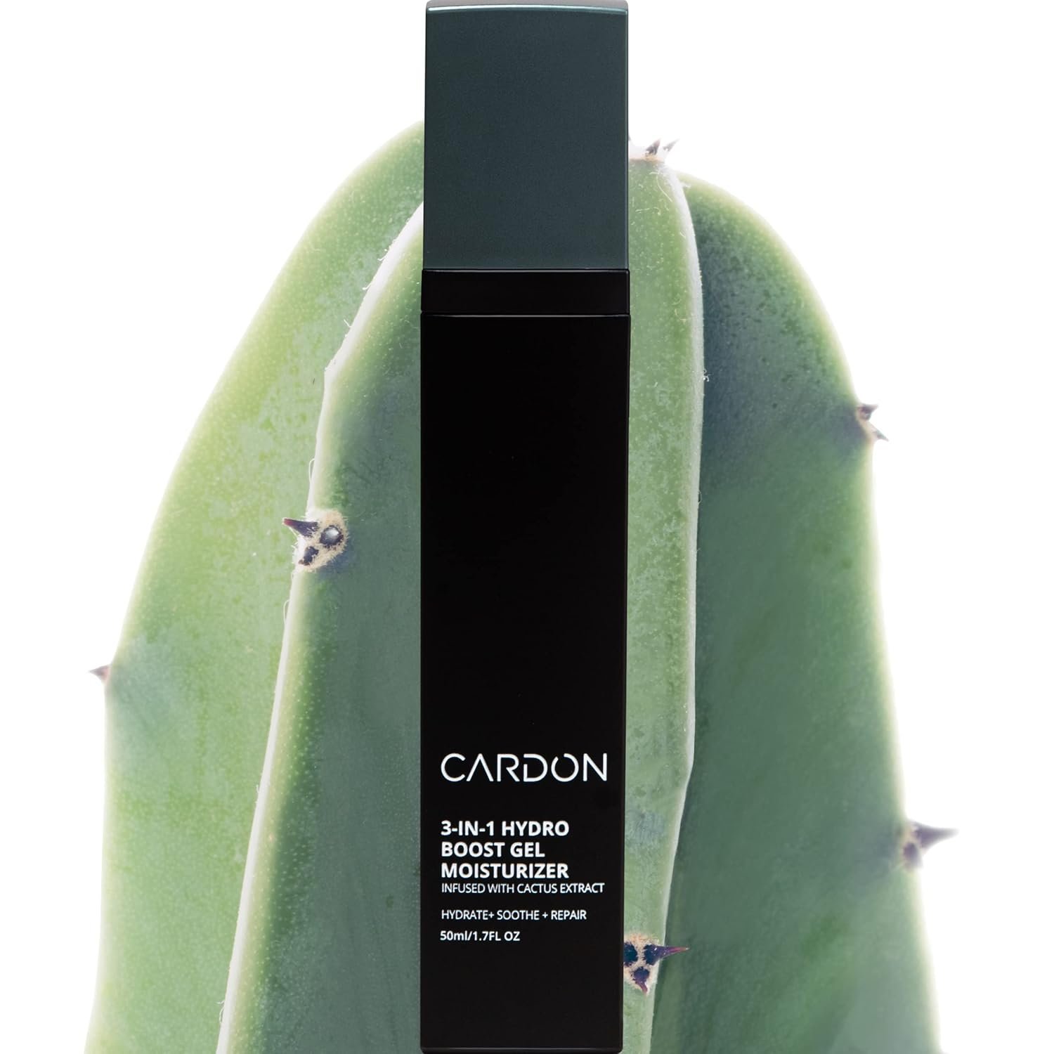 Cardon | Anti-Aging Face Moisturizer for Men | Korean Skincare Facial Lotion | Hydro Boost Gel | Healing Cactus Extract, Reduce Wrinkles, Repair Acne Scars | Ultra Light Face Cream (1 CT) - Image 2