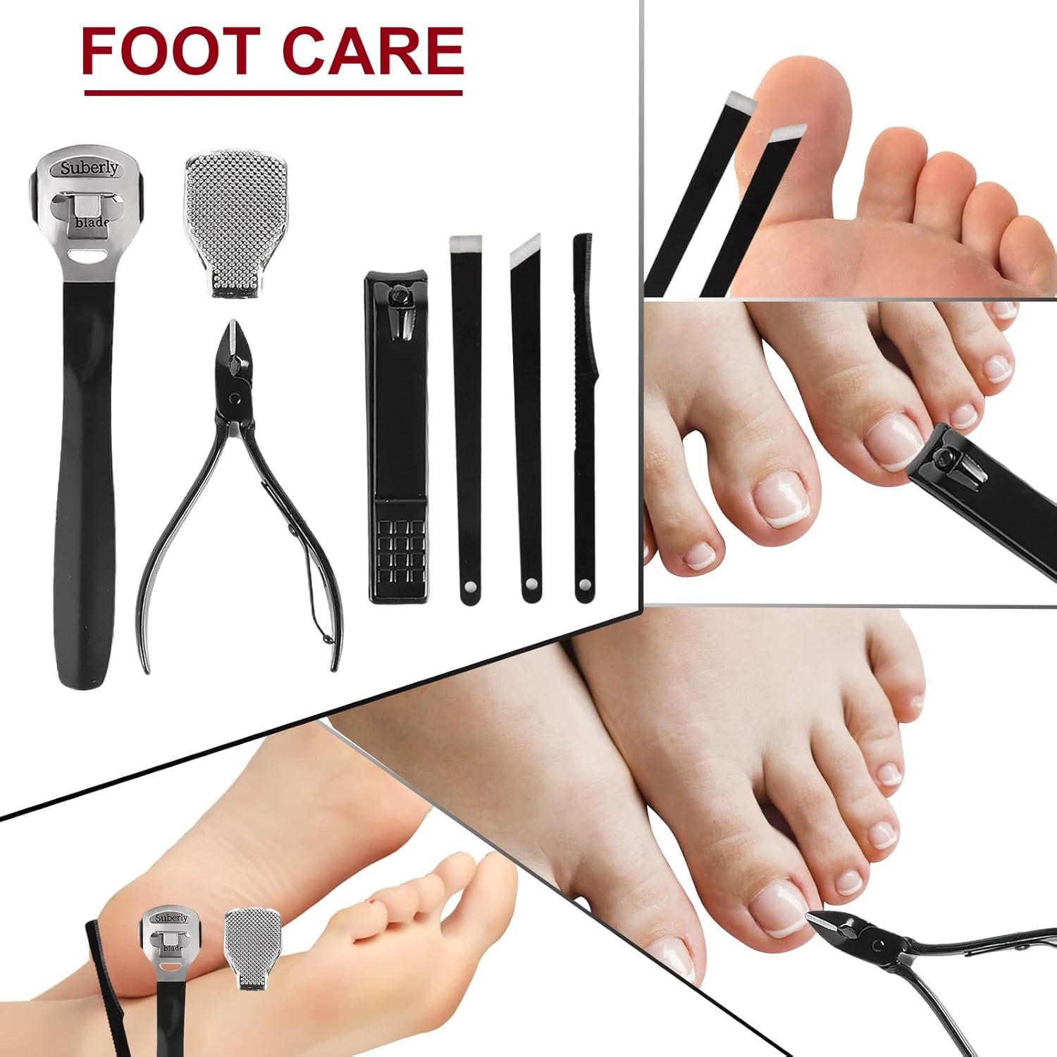 Manicure Set and Nail Clippers Set Pedicure Kit 18 in 1,Stainless Steel Material Cuticle Trimmer, Professional Nail Clipper Set, Portable Travel Grooming Set,Also A Great Gift. - Image 4