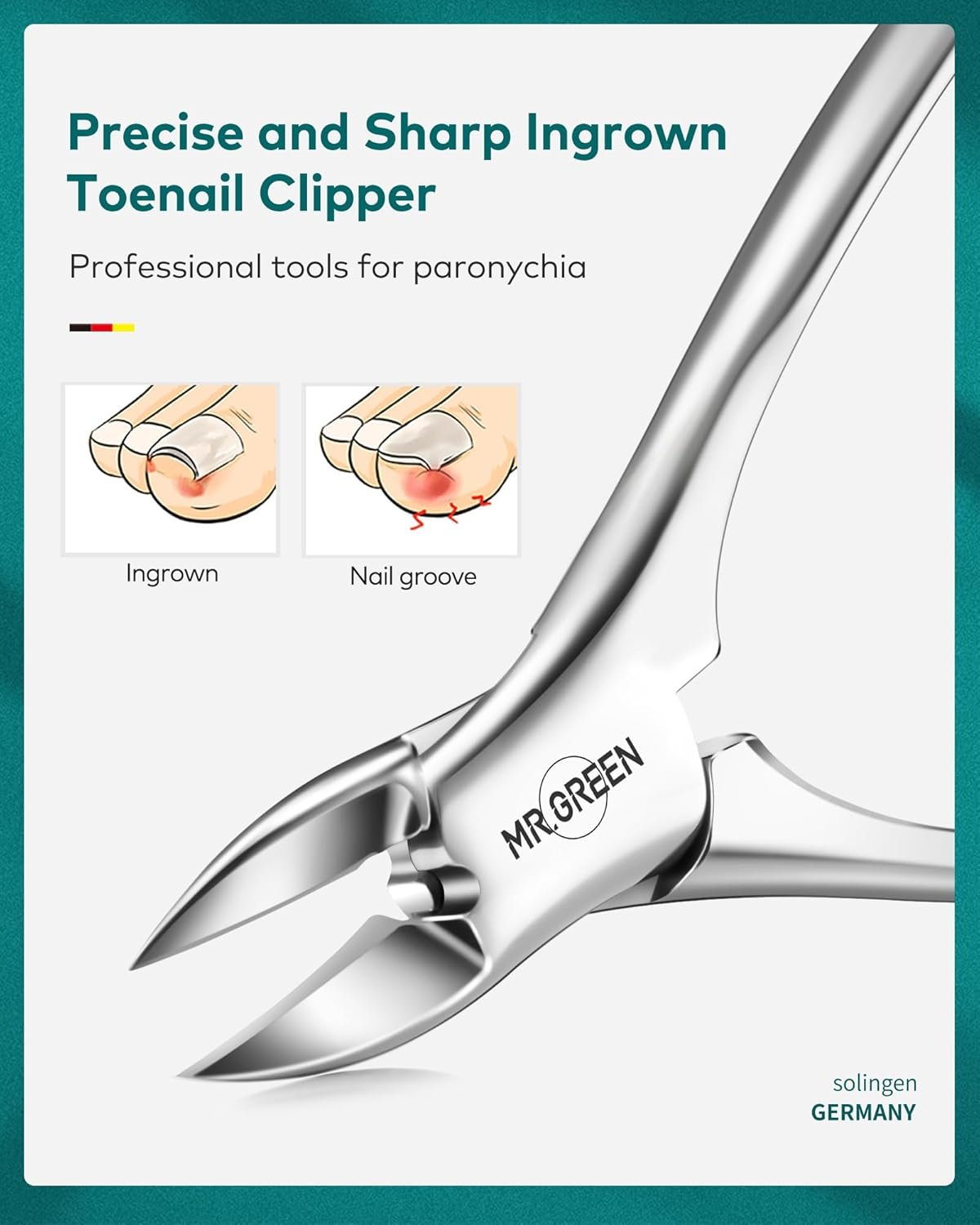 Manicure Set, Pedicure Sets, Nail Clipper Sets, Stainless Steel Professional Nail Cutter Kits with Travel Case (12 Count) - Image 4