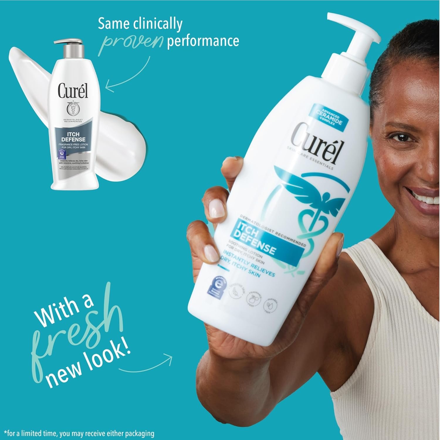 Curel Itch Defense Calming Body Lotion, Moisturizer for Dry, Itchy Skin, Body and Hand Lotion, with Advanced Ceramide Complex, Pro-Vitamin B5, Shea Butter, 20 Oz - Image 3