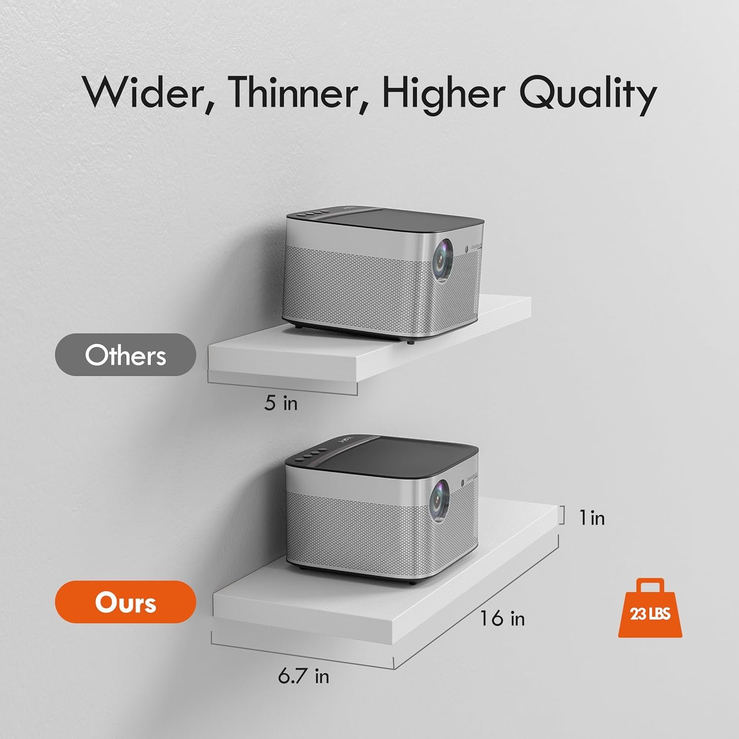 Floating Shelves for Wall,16’’Rustic Wood Wall Shelf for Room Decor/Storage/Display,Small Book Shelf,Wall Mounted Hanging Shelves for Bedroom, Bathroom, Living Room, Kitchen(White,Set of 4) - Image 4