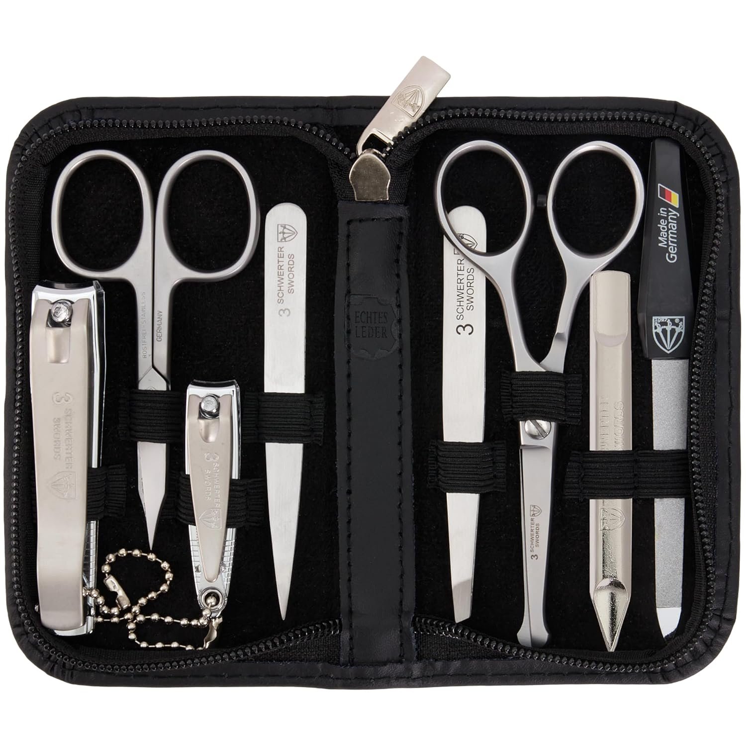 3 Swords Germany – MEN's kit - manicure pedicure beard ear ALL IN ONE - stainless steel tools - Image 2