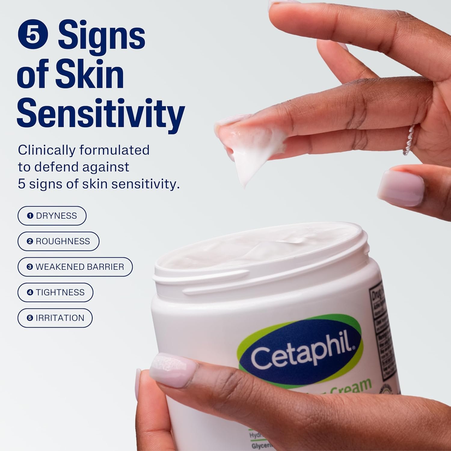 Cetaphil Face & Body Moisturizer, Hydrating Moisturizing Cream for Dry to Very Dry, Sensitive Skin, NEW 16 oz 2 Pack, Fragrance Free, Non-Comedogenic, Non-Greasy - Image 4