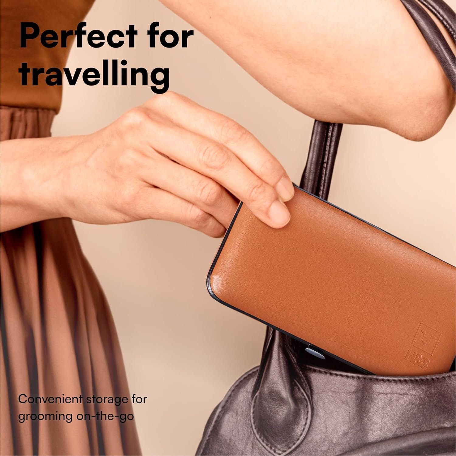 H&S Manicure Set - Pedicure & Manicure Kit for Women & Men - 14 pcs - Stainless Steel Nail Clippers & Cuticle Remover - Cutter Trimming Grooming Tools with Leather Case - Mens Manicure Set with Case - Image 7