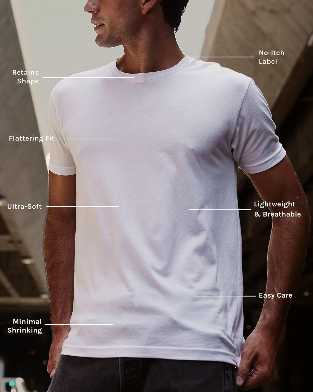 INTO THE AM Mens T Shirt - Short Sleeve Crew Neck Soft Fitted Tees S - 4XL Fresh Classic Tshirts - Image 3