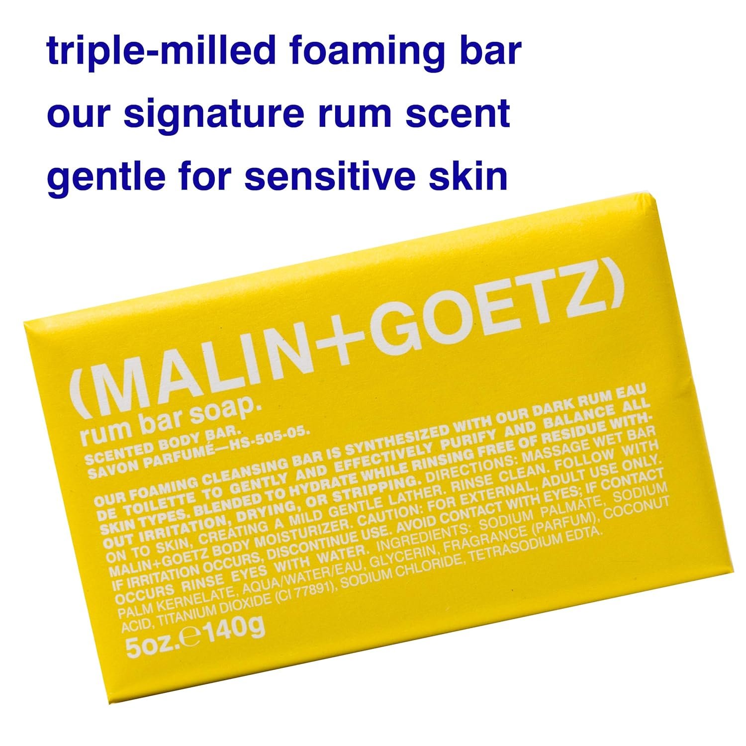 Malin + Goetz Bar Soap, 5 Oz. - Body Soap for All Skin Types, Gentle Soap Bar for Men & Women, Bath Soap for Body & Hands - Image 3