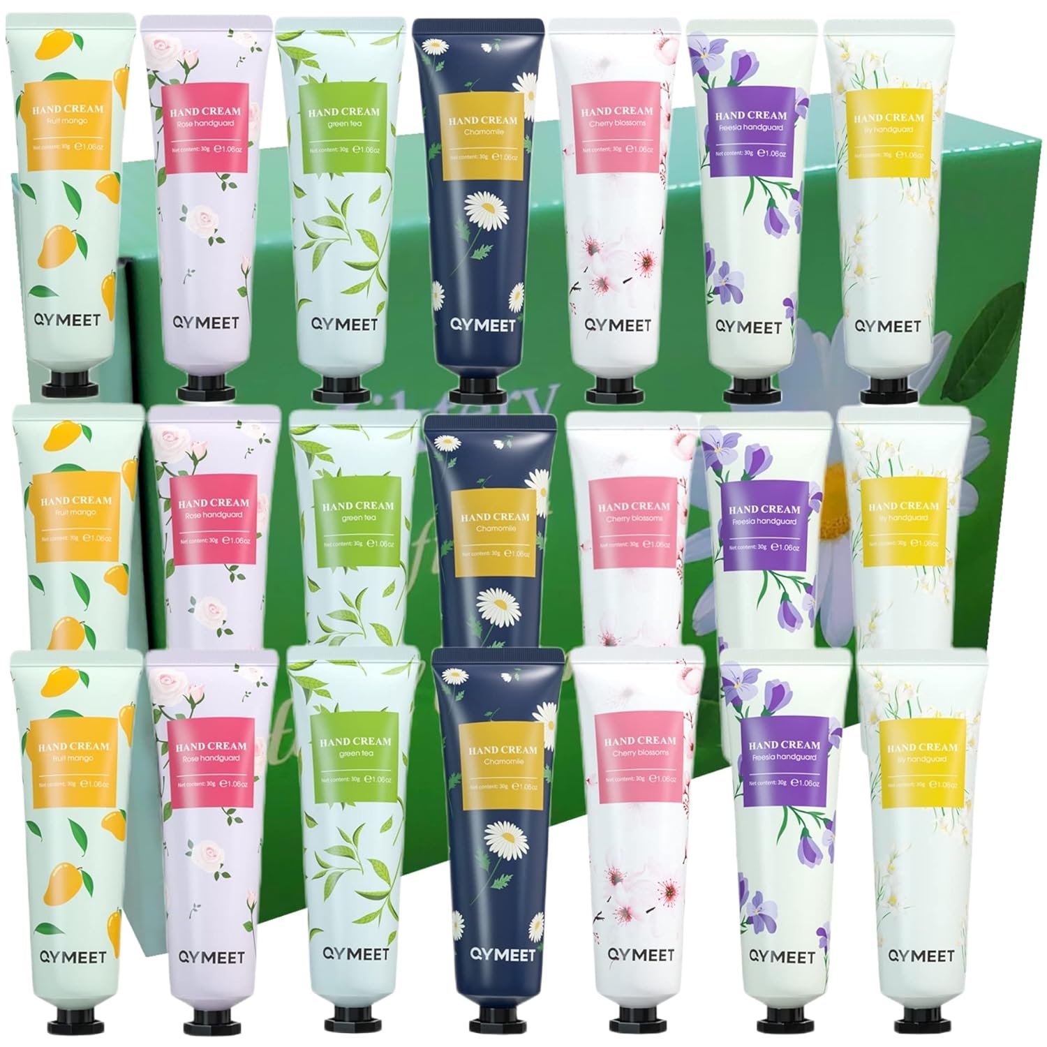 21-Pack Hand Cream Gift Set for Dry Cracked Hands, Scented Working Hand Lotion Ultimate Healing Hand Cream Body Skin Moisturizer Travel Outdoor Size Stocking Stuffers, Gifts for Men Women Kids - Image 2